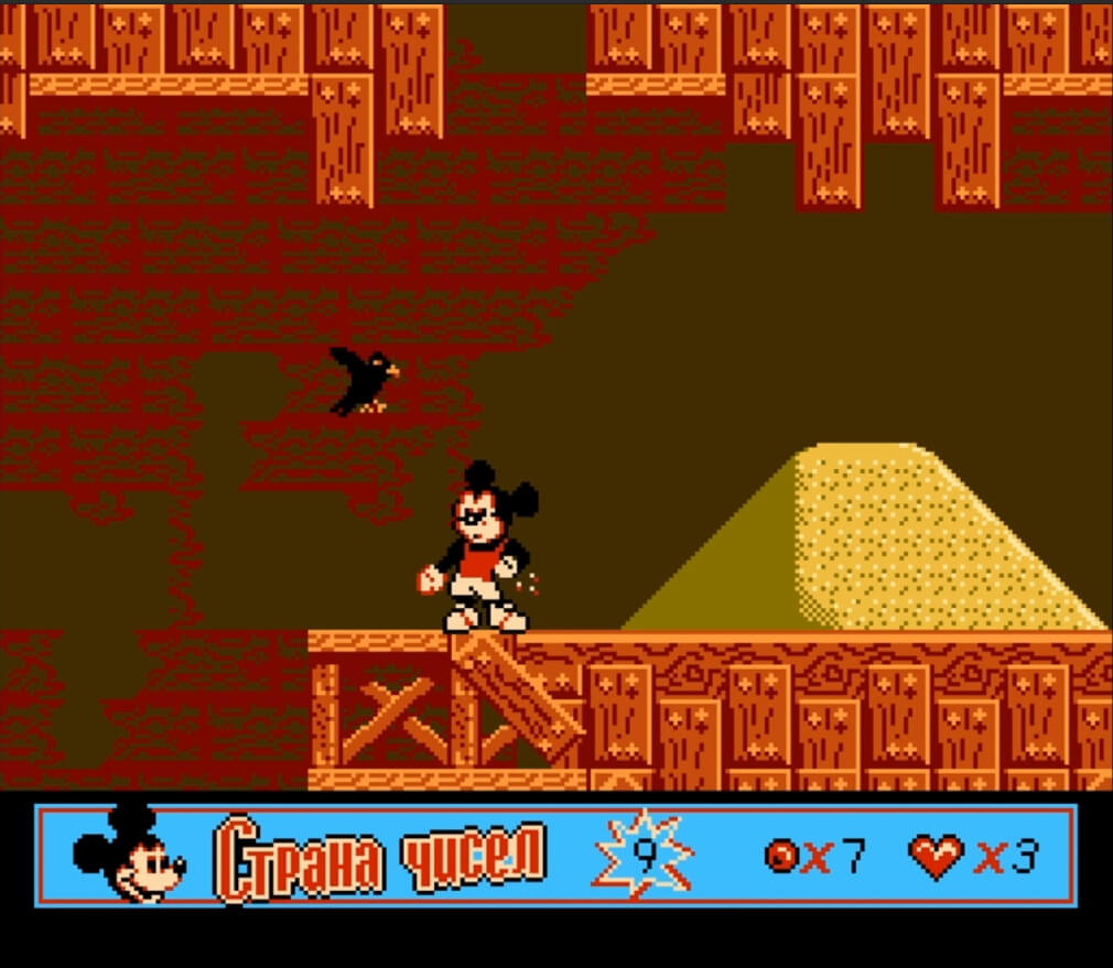 Mickey's Adventures in Numberland - геймплей игры Dendy\NES